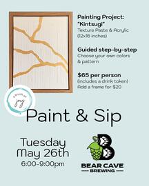 Kintsugi Paint & Sip
