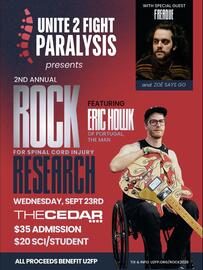 Unite 2 Fight Paralysis presents the 2nd Annual Rock for Spinal Cord Injury Research featuring Eric Howk (Portugal, The Man), Freaque, and Zoë Says Go