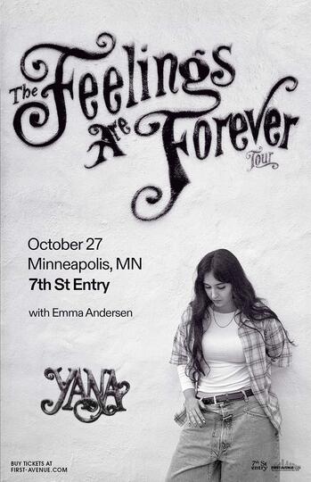 Yana The Feelings are Forever Tour with Emma Andersen