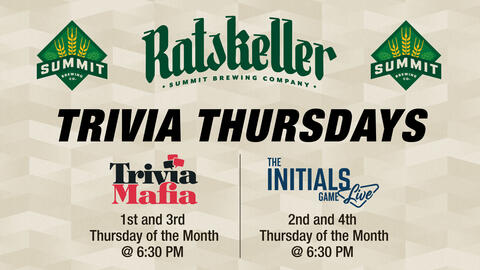 Trivia Thursdays in the Ratskeller • Trivia Mafia 1st & 3rd Thursday of the Month