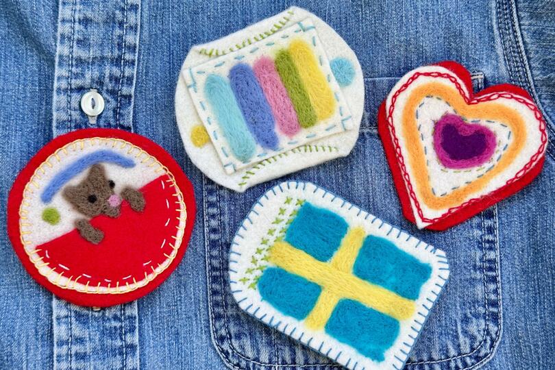 Slöjd Studio: Felted Badges and Baubles