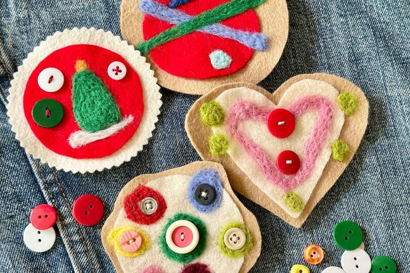 Starting with Slöjd: Felted Flair and Buttons