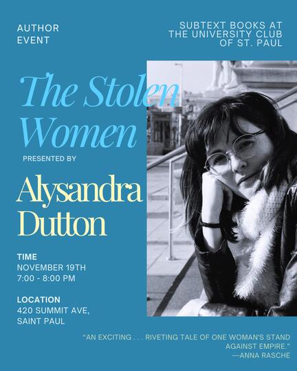 Alysandra Dutton Presents The Stolen Women