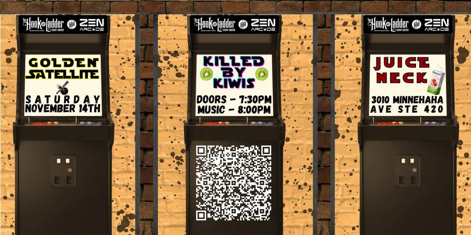 Golden Satellite / Killed By Kiwis / JuiceNeck