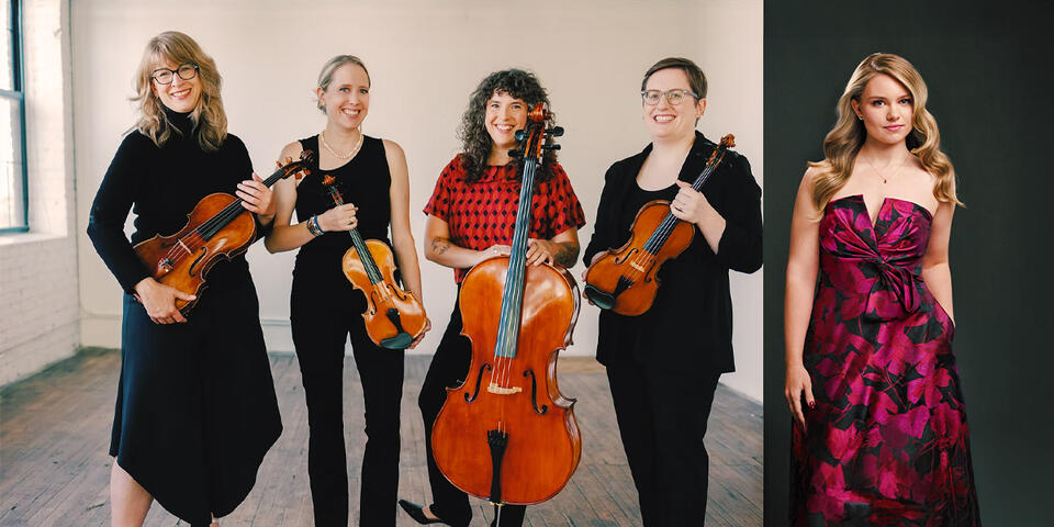 FREE Courtroom Concert: featuring Kristina Rodel Sorum, mezzo-soprano; Lux String Quartet