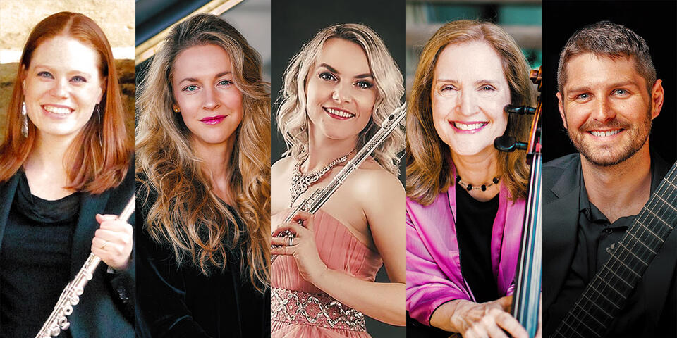 FREE Courtroom Concert: featuring Bethany Summersgill, flute; Inna Staneva, flute; Laura Sewell, cello; Jared Waln, guitar; Chantalle Falconer, piano