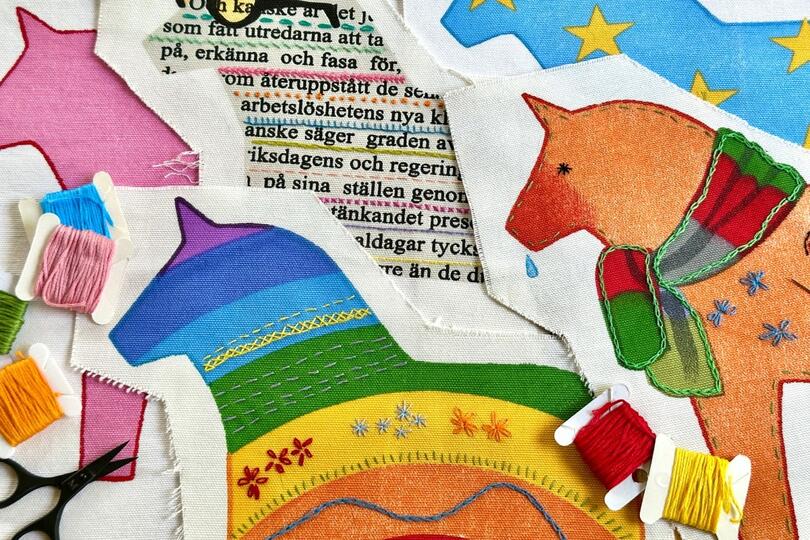 Slöjd Studio: Dala Horse Embroidery Sampler