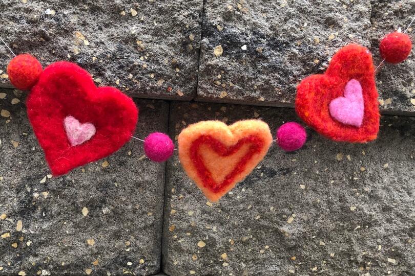 Intergenerational Nordic Handcraft Workshop: Felted Heart Garland