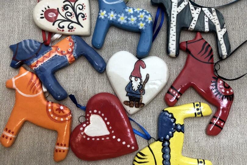 Craft and Cocktails Workshop: Painted Clay Ornaments with Sue Flanders