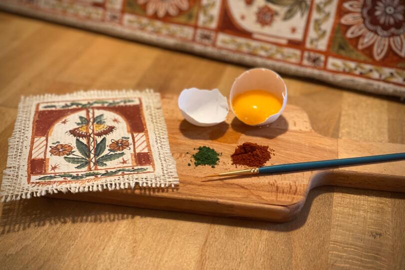 Nordic Handcraft Workshop: Painting with Swedish Egg Yolk Paint with Pieper Fleck Bloomquist