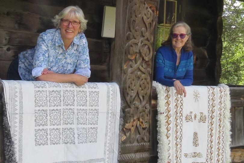 Skinnfell – The Printed Sheepskin Workshop with Becky Utecht and Sue Flanders