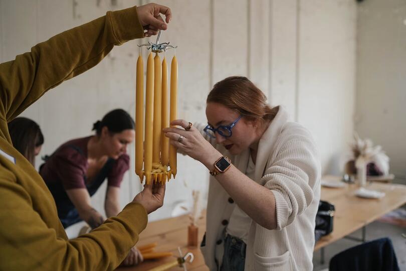 Nordic Handcraft Workshop: Dipped Beeswax Taper Candles with Sara Wait