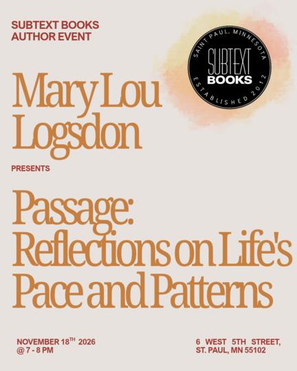 Mary Lou Logsdon Presents Passage: Reflections on Life's Pace and Patterns