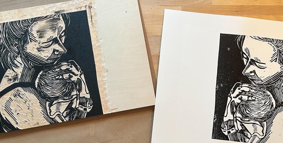 Woodcut Printmaking for Beginners: November