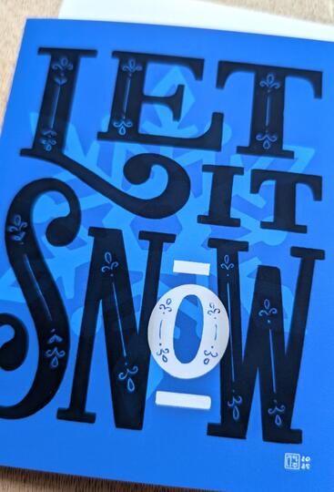 Hand-Lettering Holiday Cards