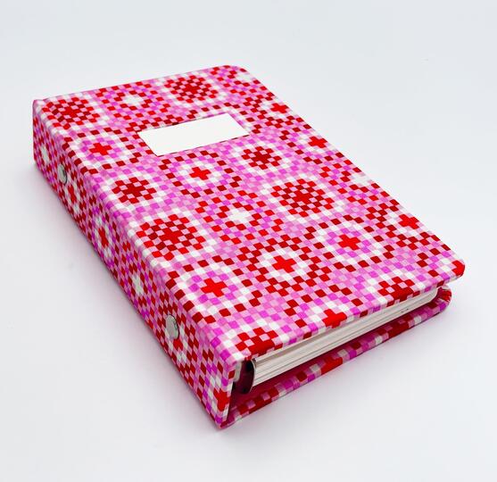 Refillable Journal with Handmade Bookcloth: Evening