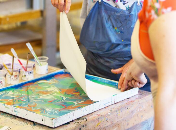 Introduction to Marbling: January