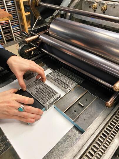 Letterpress 2: Setting Type (January)