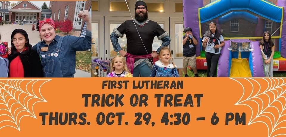 Trick or Treat and Bounce around First Lutheran