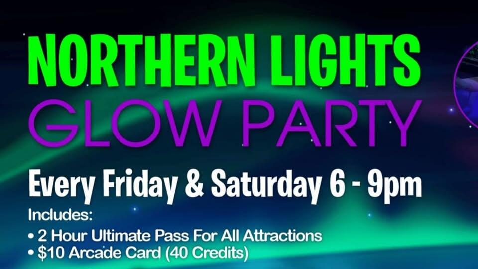 Experience Northern Lights Glow Party at Zero Gravity!