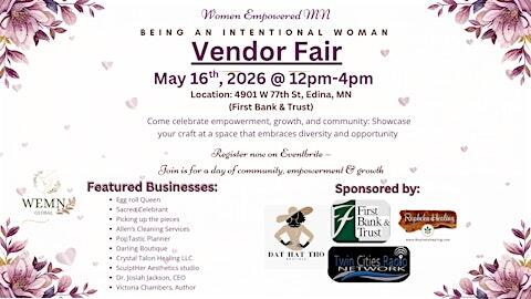 Being An Intentional Woman Vendor Fair
